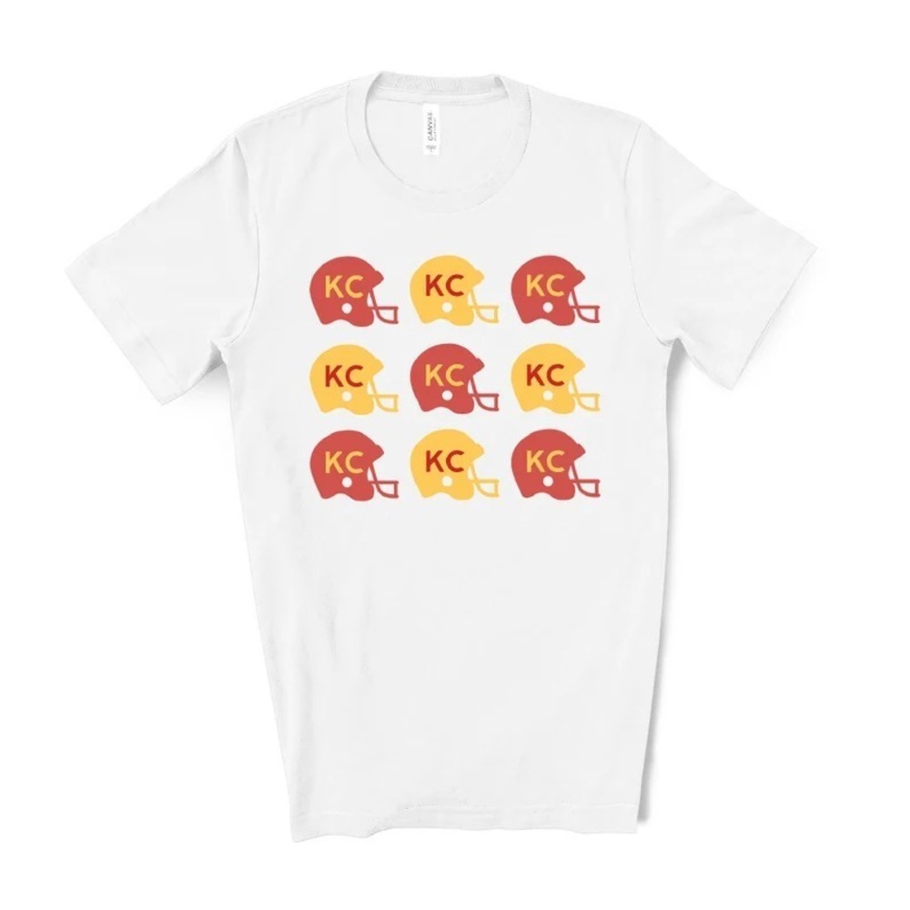 Kansas City Retro Helmet Style , Kc Football , KC TShirt